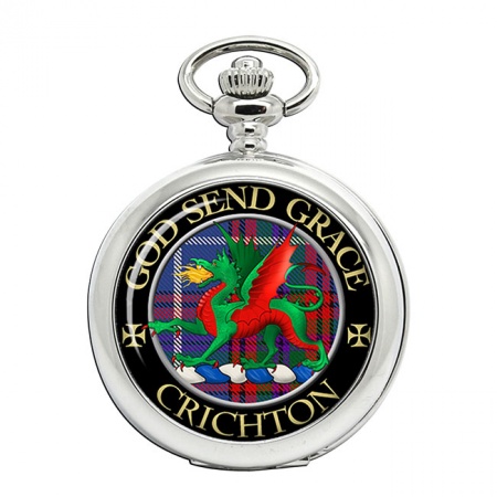 Crichton Scottish Clan Crest Pocket Watch