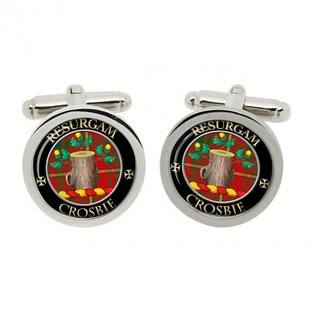 Crosbie Scottish Clan Crest Cufflinks