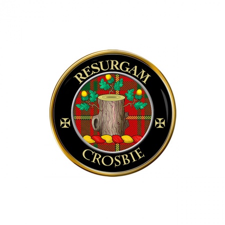 Crosbie Scottish Clan Crest Pin Badge