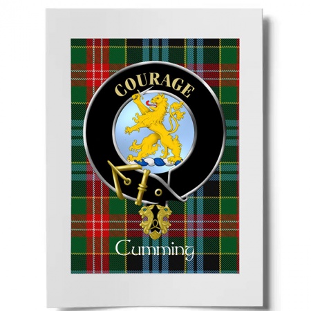 Cumming Scottish Clan Crest Ready to Frame Print