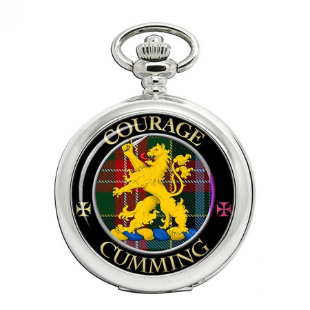 Cumming Scottish Clan Crest Pocket Watch