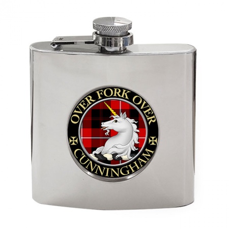 Cunningham Scottish Clan Crest Hip Flask