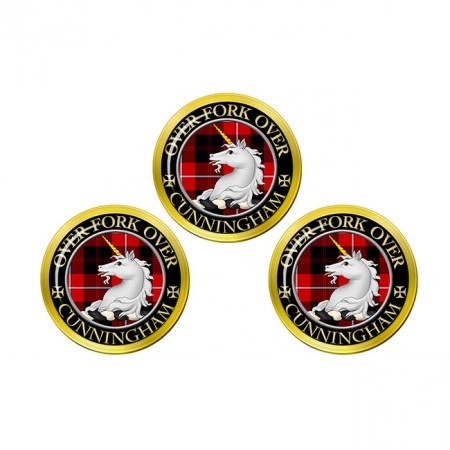 Cunningham Scottish Clan Crest Golf Ball Markers