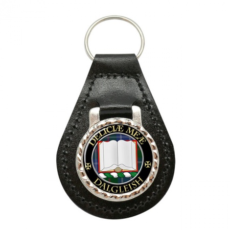 Dalgleish Scottish Clan Crest Leather Key Fob