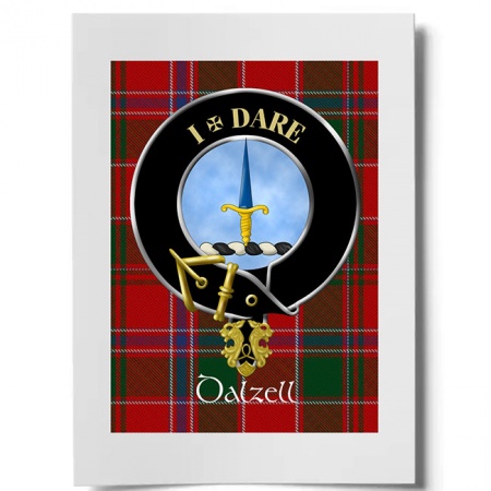 Dalzell Scottish Clan Crest Ready to Frame Print