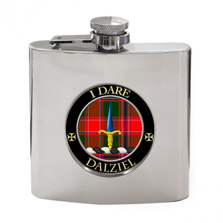 Dalziel Scottish Clan Crest Hip Flask