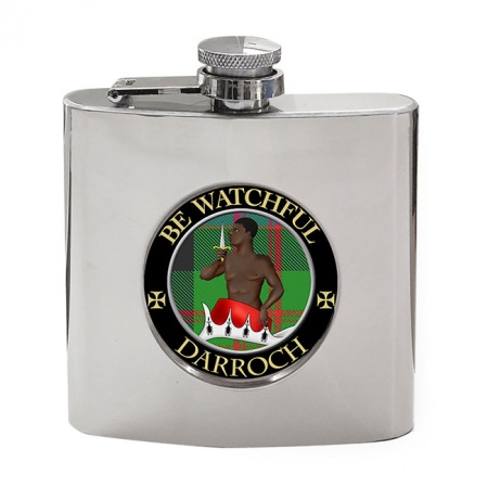 Darroch Scottish Clan Crest Hip Flask