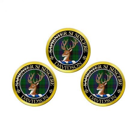 Davidson Scottish Clan Crest Golf Ball Markers