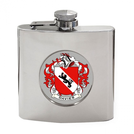 Davies (Wales) Coat of Arms Hip Flask