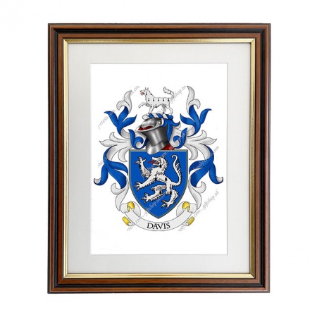 Davis (England) Coat of Arms Framed Print