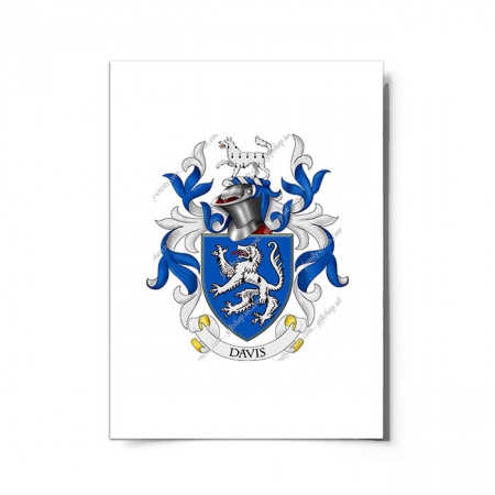 Davis (England) Coat of Arms Print