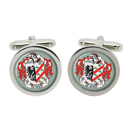de Boer (Netherlands) Coat of Arms Cufflinks