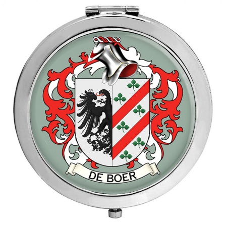 de Boer (Netherlands) Coat of Arms Compact Mirror