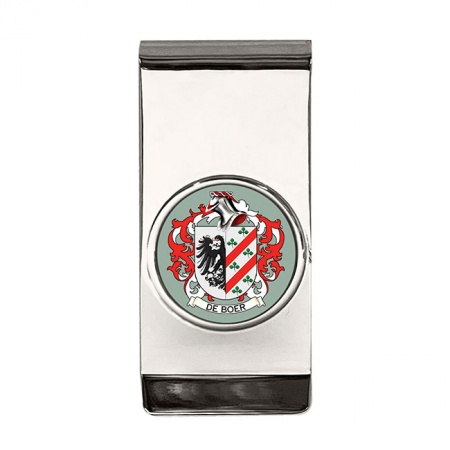 de Boer (Netherlands) Coat of Arms Money Clip