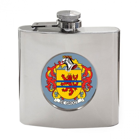 de Groot (Netherlands) Coat of Arms Hip Flask