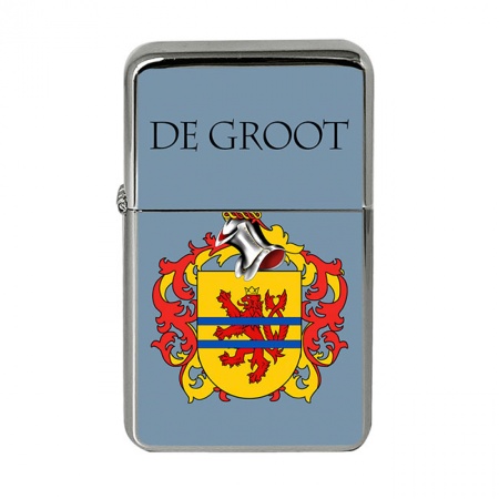 de Groot (Netherlands) Coat of Arms Flip Top Lighter
