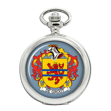 de Groot (Netherlands) Coat of Arms Pocket Watch