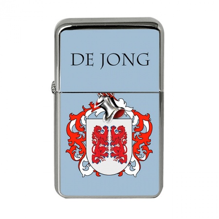de Jong (Netherlands) Coat of Arms Flip Top Lighter