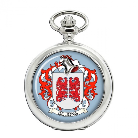 de Jong (Netherlands) Coat of Arms Pocket Watch