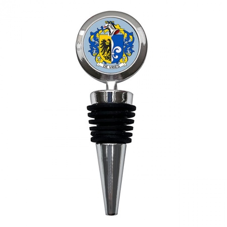 de Vries (Netherlands) Coat of Arms Bottle Stopper