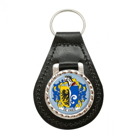 de Vries (Netherlands) Coat of Arms Key Fob