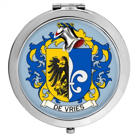 de Vries (Netherlands) Coat of Arms Compact Mirror