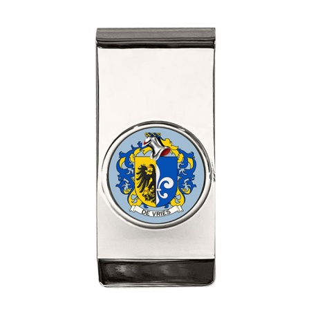 de Vries (Netherlands) Coat of Arms Money Clip