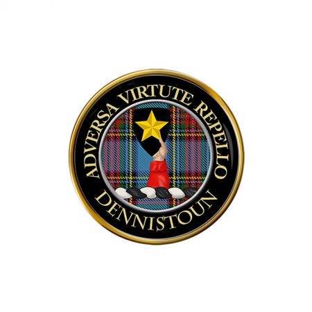 Dennistoun Scottish Clan Crest Pin Badge
