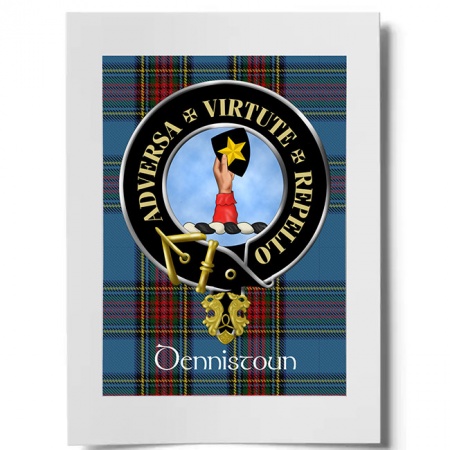 Dennistoun Scottish Clan Crest Ready to Frame Print
