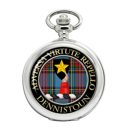 Dennistoun Scottish Clan Crest Pocket Watch