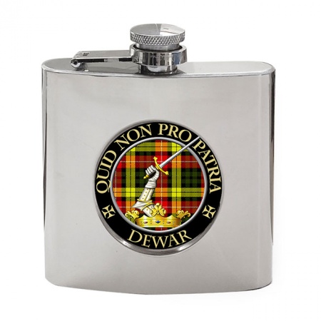 Dewar Scottish Clan Crest Hip Flask