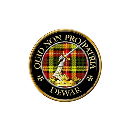 Dewar Scottish Clan Crest Pin Badge