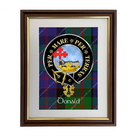 Donald of MacDonald Scottish Clan Crest Framed Print