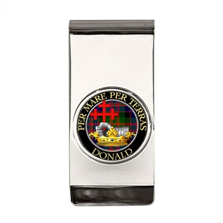 Donald of MacDonald Scottish Clan Crest Money Clip