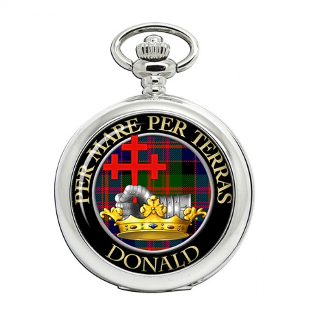 Donald of MacDonald Scottish Clan Crest Pocket Watch