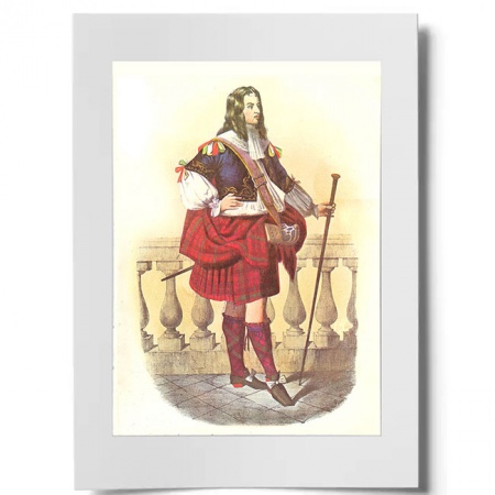 Donnachaidh Scottish Clansman Ready to Frame Print