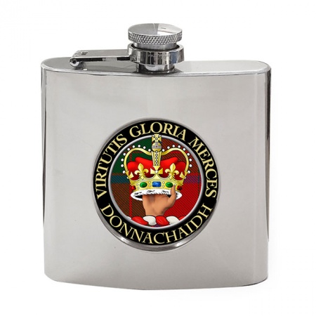 Donnachaidh Scottish Clan Crest Hip Flask
