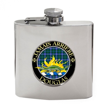 Douglas Scottish Clan Crest Hip Flask