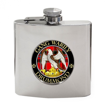 Drummond Scottish Clan Crest Hip Flask