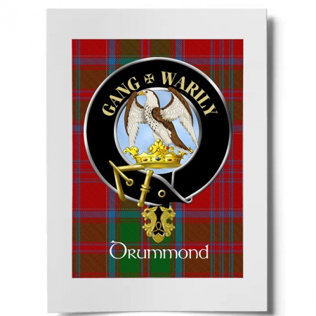 Drummond Scottish Clan Crest Ready to Frame Print