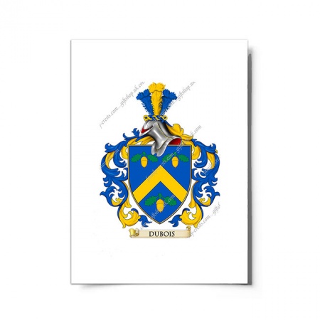 Dubois (France) Coat of Arms Print