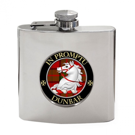 Dunbar Scottish Clan Crest Hip Flask