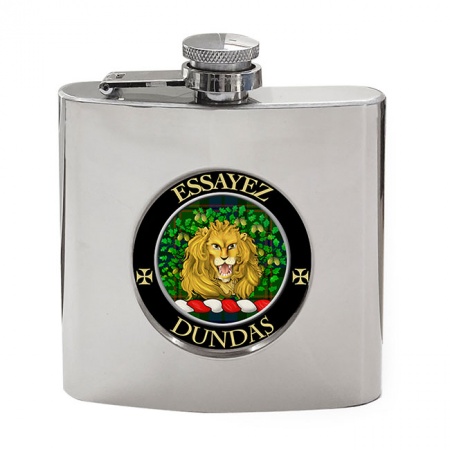 Dundas Scottish Clan Crest Hip Flask