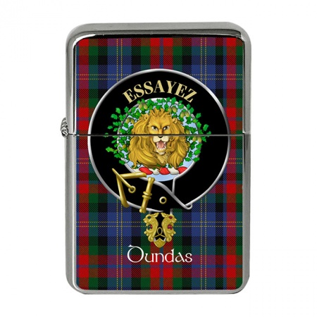 Dundas Scottish Clan Crest Flip Top Lighter