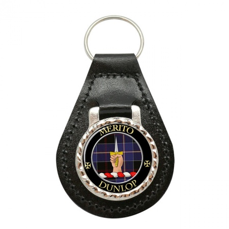 Dunlop Scottish Clan Crest Leather Key Fob