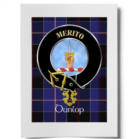 Dunlop Scottish Clan Crest Ready to Frame Print