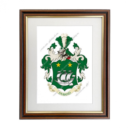 Durand (France) Coat of Arms Framed Print