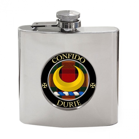 Durie Scottish Clan Crest Hip Flask