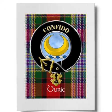 Durie Scottish Clan Crest Ready to Frame Print