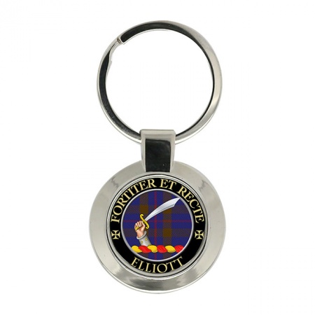 Elliott Scottish Clan Crest Key Ring